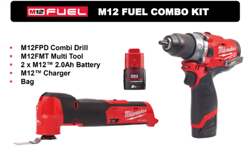 Milwaukee  M12 Multi and drill combo kit