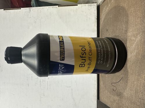 Bufsol pre-buff cleaner for rubber